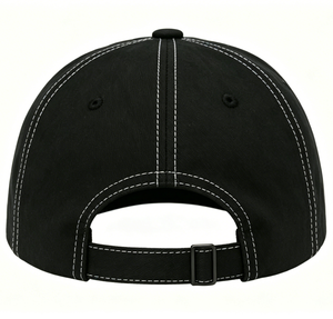 Casquette en sergé de coton style Dad Hat, design classique à 6 panneaux, boucle métallique réglable, unisexe, idéale pour les tenues décontractées et les activités de plein air - Product Image 5