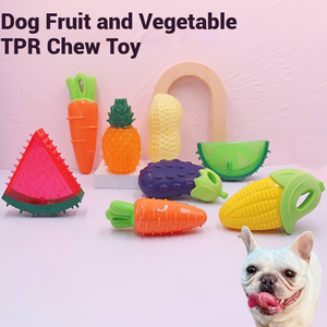 Jouets pour animaux de compagnie TPR Fruits et légumes Voix de chien interactive résistante à l'adhésif Jouets pour chiens - Product Image 2