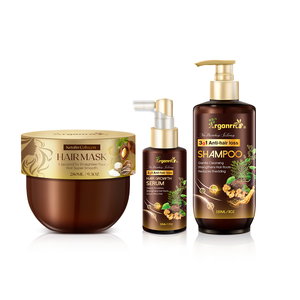 Ensemble de soins capillaires naturels biologiques, shampooing et sérum anti-chute pour la croissance des <span class=keywords><strong>cheveux</strong></span>, sans sulfate - Product Image 1