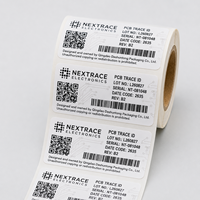 Autocollants personnalisés résistants aux hautes températures pour codes-barres et codes QR, pour cartes de circuits imprimés et composants électroniques, étiquettes PET durables et résistantes à l'huile