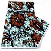6 Yard Kain Batik Belanda Asli untuk Menjahit, Kain Katun Cetak Asli Ankara Afrika Asli