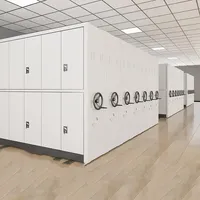 Armoire de rangement en métal pour livres scolaires étagère pour archives de bibliothèque compacteur mobile en acier
