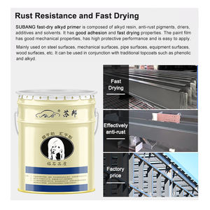 Paint Factory Wholesale Red Iron Color Anti Rust Paint Fast Dry Alkyd Resin <strong>Primer</strong> for Metal <strong>Painting</strong> - Product Image 4