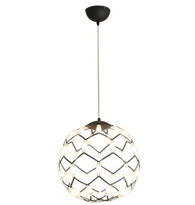 Moderne Noir cage Pendentif Lumières restaurant cuisine loft nordique led feux d'artifice boule lustre - Product Image 6
