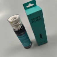 Limpiador de Pantalla en Aerosol Sin Rayas, Toallitas de Microfibra para Limpieza de Pantallas, Kit de Limpieza para Portátiles, Kit de Limpieza de Lentes de Cámara con Solución