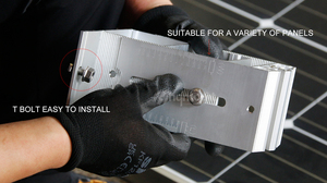 Support de toit solaire universel, non pénétrant, lesté, pour toits plats en béton orientés vers l'est et l'ouest - Product Image 6
