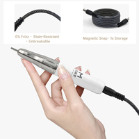 Ponceuse à Ongles Électrique Portable Rechargeable pour Manucure à Domicile et Salon de Beauté – Outil de Polissage pour Ongles en Gel