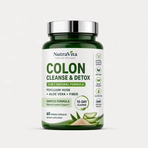 Cápsulas de Fibra de Psyllium y <span class=keywords><strong>Aloe</strong></span> <span class=keywords><strong>Vera</strong></span> Rainwood 500mg, Limpieza de <span class=keywords><strong>Colon</strong></span>, 60 Cápsulas - Product Image 1