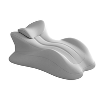 Oreiller de couchage en position ventrale multifonctionnel en latex artificiel tricoté en forme de U avec un design ergonomique