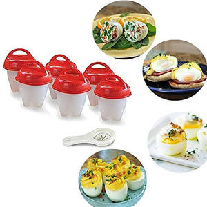 <span class=keywords><strong>Cuiseur</strong></span> à oeufs antiadhésif en silicone XL sans coquille <span class=keywords><strong>Cuiseur</strong></span> à oeufs Tasses Braconniers Batterie de cuisine - Product Image 5