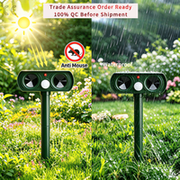 Pengusir Tikus Sensor Gerak PIR Tenaga Surya Cerdas dengan Lampu LED Ultrasonik untuk Halaman Depan, Bedeng Bunga, Lahan Pertanian, Tersedia