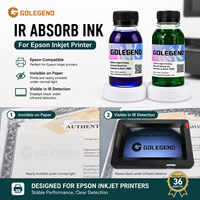 Encre jet d'encre à base d'eau absorbant les infrarouges 775 nm pour impression numérique, colorant NIR pour noir incolore anti-contrefaçon