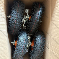 Roues pivotantes en mousse PU avec frein 4.10/3.50-4
