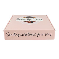 Boîtes d'emballage pour cheveux, boîtes d'expédition avec impression de logo, boîte en papier rose, emballage biodégradable, boîte postale