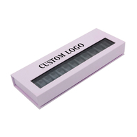 Boîte d'emballage de produit vide personnalisée Imprimez votre logo avec étiquetage privé Boîte d'emballage de luxe pour ongles à pression avec fenêtre transparente