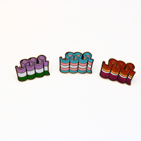 Épinglette en métal avec logo personnalisé Épingles en émail dur avec broche à paillettes Épingles personnalisées Épingles en or et émail