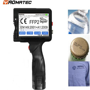 Yaomatec Idioma inglés Producción Fecha Número Logo Fecha de caducidad Etiqueta Cartón de plástico Impresora de inyección de tinta térmica de mano - Product Image 2