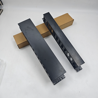 Panneau de gestion de câbles en plastique 19 pouces 1U 2U, 12 emplacements, organisateur de câbles horizontal pour rack, panneau de gestion de câbles en plastique