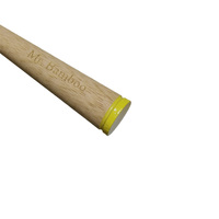 CoralClean Mr. Bambou Huile de ricin Poils Brosse à dents en bambou Manche en bois Brosse à dents Bambu
