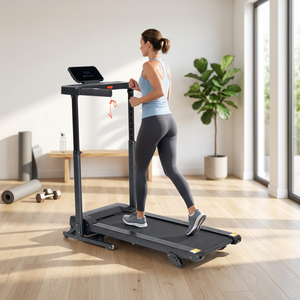 <span class=keywords><strong>Tapis</strong></span> roulant électrique durable avec une capacité <span class=keywords><strong>de</strong></span> 110 kg pour l'entraînement cardio à domicile et l'exercice <span class=keywords><strong>de</strong></span> <span class=keywords><strong>course</strong></span> pour débutants - Product Image 1