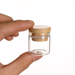 30 Mét Đường Kính Thẳng Chai Với Gỗ Nắp Ống ThủY Tinh <span class=keywords><strong>Vial</strong></span> Glass <span class=keywords><strong>30Ml</strong></span> Chai Cho Nghệ Tây Hoa Trà Bao Bì - Product Image 4