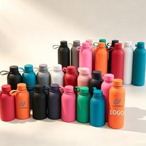ขวดน้ำสุญญากาศปากแคบ 350 มล. 500 มล. 750 มล. ขวดสแตนเลส 304 พร้อมสายสะพาย รับสกรีนโลโก้ - Product Image 1