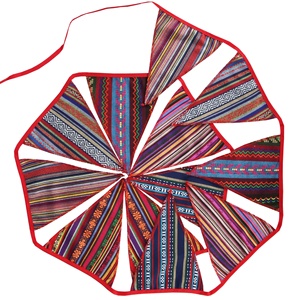 Guirnalda <span class=keywords><strong>de</strong></span> Banderines Vintage Estilo Gitano para Decoración <span class=keywords><strong>de</strong></span> Camping, Banderas Colgantes para Exteriores, Guirnalda <span class=keywords><strong>de</strong></span> Banderas para Fiestas - Product Image 4