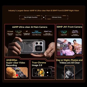 Blackview XPLORE 1 Telefono <span class=keywords><strong>Cellulare</strong></span> Outdoor 5G <span class=keywords><strong>Impermeabile</strong></span> Smartphone Robusto Android 15 Display 2.4K da 6.78'' 16GB+512GB 20000mAh - Product Image 6