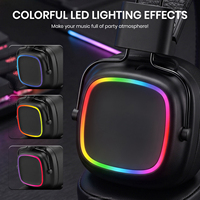 Headset Bluetooth Lipat Marshall Major IV dengan Lampu RGB, Daya Tahan Baterai 80 Jam, Headphone Bluetooth Nirkabel, Logo Kustom