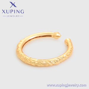 A00359098 Xuping Jewelry CZ 18K chapado en oro Moda de lujo pesado esculpido pulsera Lisa damas Cobre ambiental - Product Image 4