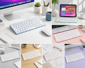 New Magic Keyboard A2450 Full Size 78Keys Optical Keyboard for iMac Macs Keyboard Without TouchID RGB Backlit <b>USB</b> Optical <b>Switch</b> - Product Image 4