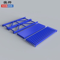 Sistema de Estanterías Metálicas Ajustables Shibang, Multi-Nivel, para Almacenes, con Capacidad de 300 kg/Nivel, Diseño Móvil