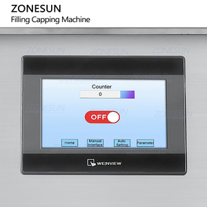 ZONESUN ZS-AFC7C Automatic Tabletop Peristaltic Pump <b>Perfume</b> Glass Tube <b>Sample</b> Vial <b>Bottle</b> Filling Cap Pressing Capping Machine - Product Image 3
