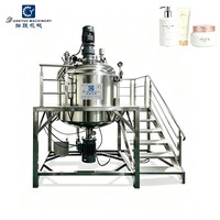 Cuve de mélange sous vide en acier inoxydable pour la fabrication de crèmes et de lotions cosmétiques, homogénéisateur industriel pour pâtes, machine mélangeuse