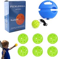 Balles de pickleball perforées 40 trous 16 mm 74 mm ; Balle flottante en PE haute élasticité ; Lot de 6 balles élastiques en vente directe d'usine