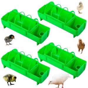Mangeoire et <span class=keywords><strong>abreuvoir</strong></span> 2 en 1 pour volailles, en plastique anti-déversement, bac à nourriture automatique pour poulets, canards, <span class=keywords><strong>cailles</strong></span> et oiseaux - Product Image 1