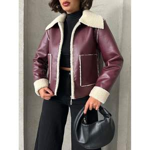 Chaquetas de Cuero Acolchadas Ligeras al por Mayor con Cremallera y Logotipo Personalizado en Satén con Opciones de Piel de Oveja, Piel de Cordero y Cuero PU - Product Image 2