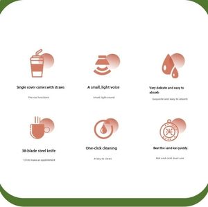 Nouveau presse-agrumes rechargeable USB portable sans fil 1300ml tête multi-lames à 38 lames de grande capacité avec poignée portable et paille - Product Image 5