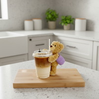 Adorable petit ours en peluche, jouet décoratif pour tasse de bureau, ornement personnalisable pour la décoration de table et de la maison