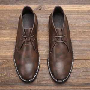 Dropshipping, bottes <span class=keywords><strong>Chelsea</strong></span> personnalisées avec logo, chaussures plates, bottes à la cheville pour hommes - Product Image 3