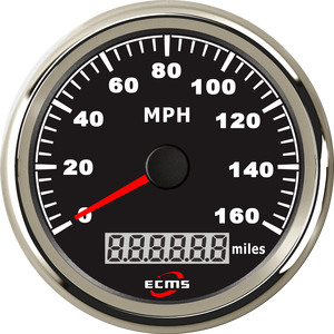 नई सफेद 85 मिमी 9-32v <span class=keywords><strong>0</strong></span>-160mph ऑटो जीपीएस स्पीडोमीटर नाव के लिए स्पीडोमीटर 9-32 वी वारंटी - Product Image 5