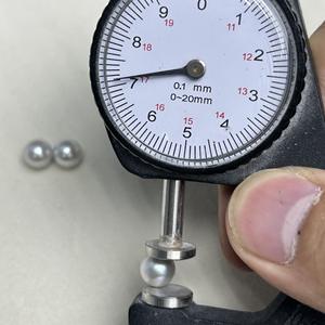 Perles rondes en vrac de culture Akoya d'eau de mer naturelles de 7,5 à 8 mm, avec éclat miroir, forme ronde de base, presque parfaites, assorties - Product Image 3