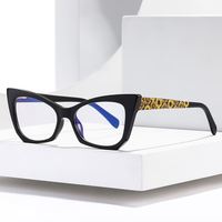 Modèle 2103 TR90 Lunettes Cat Eye Blue Light Blocking Frame Femmes Lunettes Prescription Lunettes Mode Lunettes Surdimensionnées