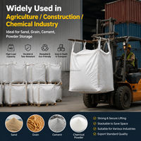 Sacs Jumbo de 1 tonne de haute qualité, personnalisables, durables, en PP, imperméables, grands sacs Jumbo