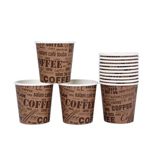 Gobelets en carton kraft blanc jetables compostables de 8, 12 et 16 oz pour café chaud, personnalisables avec manchons et couvercles - Product Image 5