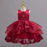 Vêtements pour filles, robes pour filles, costumes de performance pour demoiselles d'honneur à fleurs en 3D, robes pour enfants