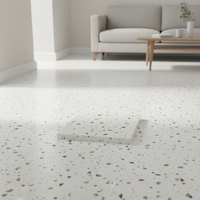 Carreaux de porcelaine mats à motif terrazzo de style moderne, épaisseur 8 mm, 300x600 mm, pour usage extérieur et intérieur d'hôtel, résistants à l'usure