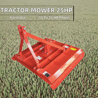 Tondeuse rotative à 3 points pour tracteur, alimentée par prise de force, coupe-herbe arrière avec chaîne entièrement entourée et protection anti-éclaboussures renforcée