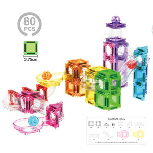 Piastrelle Magnetiche Luminose al Buio, Set di 50 Pezzi da 3,75 cm, <span class=keywords><strong>Blocchi</strong></span> da Costruzione STEM Educativi, Regalo per Bambini - Product Image 4