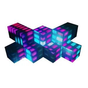 3D DJ קונסולת מקורה אור תצוגת LED מסך